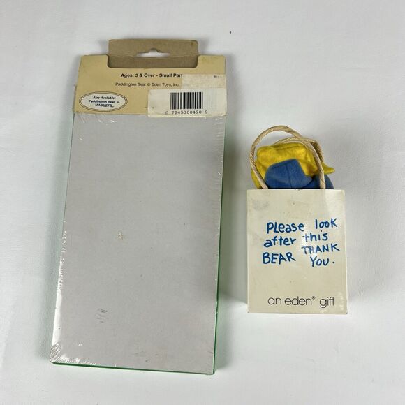 EDEN Paddington Bear VTG Bath Tub Puzzle 80s 90s Mini Jointed Figure Bag Korea - Picture 11 of 11